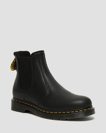 Dr Martens 2976 Warmwair Leren Laarsjes Heren Zwart | NL 315PJJ